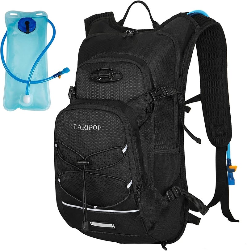 LARIPOP Hydration Backpack, 18L Hiking Backpack with 2L Water Bladder, Lightweight Water Pack for Cycling, Hiking, Biking - Image 1